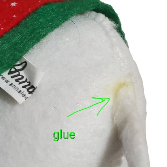 Annalee White Christmas Elephant Snowflake Hat Saddle Gift Basket 8” Retired 07 - Picture 15 of 15